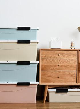 床底收纳箱床收WBO纳塑料整理储物盒子大扁平宿舍学下生衣服家用