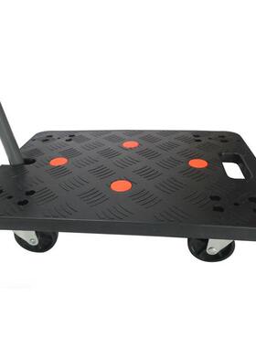 16年出口MD-005搬品厂家】塑料平板乌质龟车带拉杆手柄家用推【车