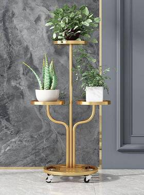 花架子客厅19353落架地式置物架阳萝台简现约代花盆铁艺绿植物摆