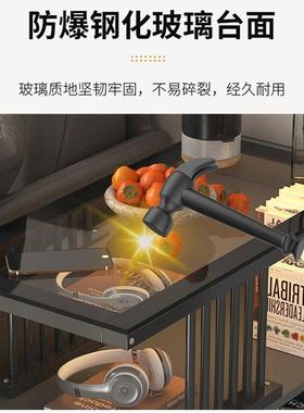 沙发边柜轻客奢简侧边柜厅小茶夹EMZ缝置物角几约现代窄边柜储几