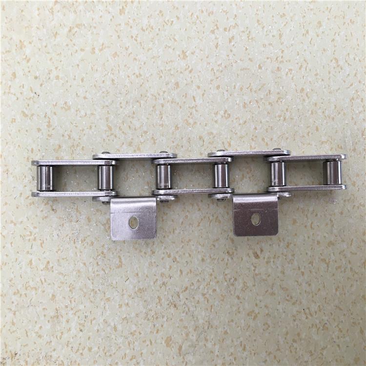 厂家板直销不锈钢耳链条04#不锈钢C2060双节距带弯带输送DFD链条