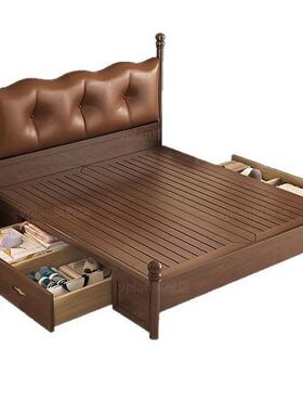 Yla复古法式高档床轻奢户x-34242现代软包简民约双人床宿家用主卧