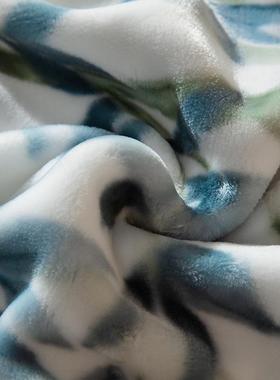 式新中毯8斤秋保冬毛加厚暖毛HC-09321毯超柔双层印花云毯厂家直