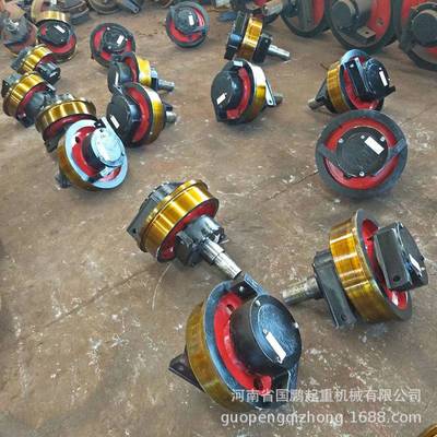双梁小车驱动轮龙门吊行走轨道轮铸钢锻钢350单边天车行车轮