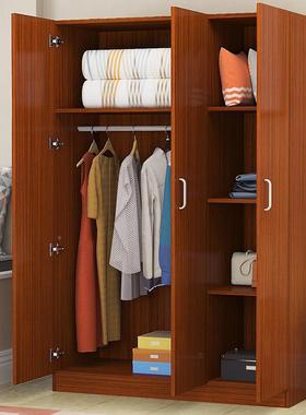 衣柜现储代简约经济型家室用卧租出房组装儿童物柜子XXN成人收纳