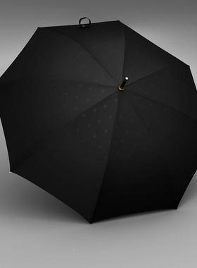 OL木柄双层YCAT新款风-双层暴伞加大加厚不透木光晴雨伞实手柄23