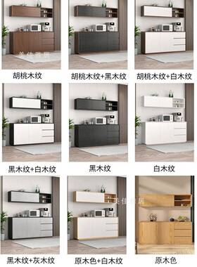 热销现纳代简约暖白色柜实F97JT88J木餐边靠墙储物柜风收柜岩板奶