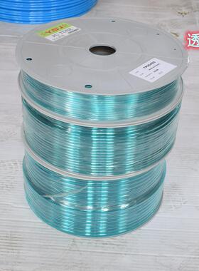 进色口纯料TPU气管红色黄色绿色ZXW透明蓝明绿等特殊颜PU气透管