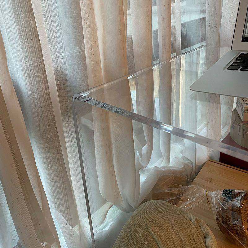 亚VZJ力透明飘窗台小几凳矮桌子榻榻米卧室坐地子书茶桌床上克电