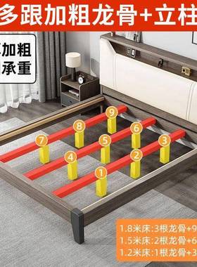 实木约出现代简双人床1.8x2米PFS65024主卧家用出租房民宿1.2单人