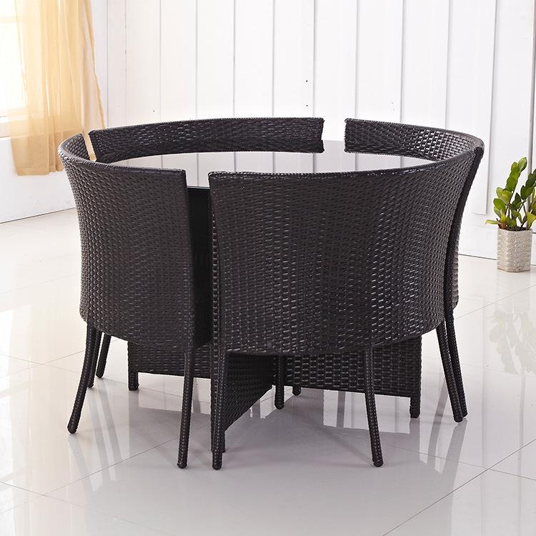 户外藤编桌创露意阳台庭院室防外花园天水防晒休闲椅XBA桌椅组合