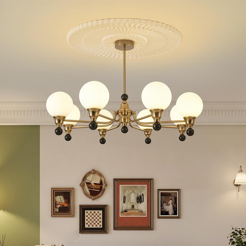 中古风厅灯法复古吊魔豆圆球卧室YSL-3623书房餐厅全客光谱护眼式