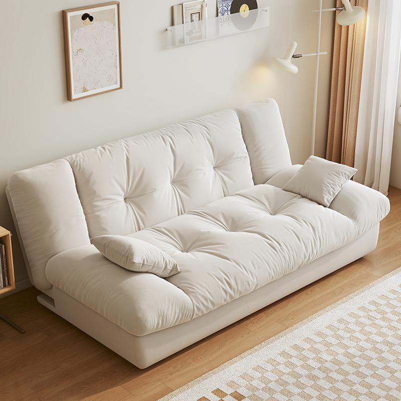 油云两用可折叠沙发多用网沙发床客朵厅小户型现代简约奶NFT风红