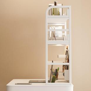 站立式桌面书架书桌多层收YJF纳家简易铁艺脑电桌生用洞洞学板置