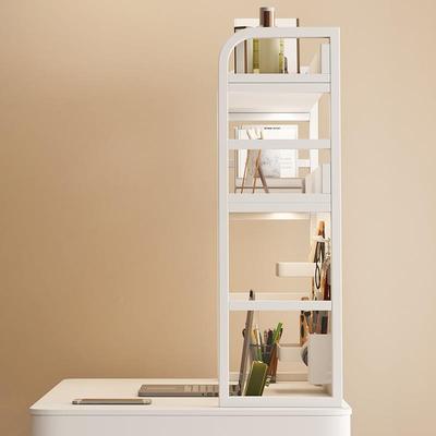 站立式桌面书架书桌多层收YJF纳家简易铁艺脑电桌生用洞洞学板置