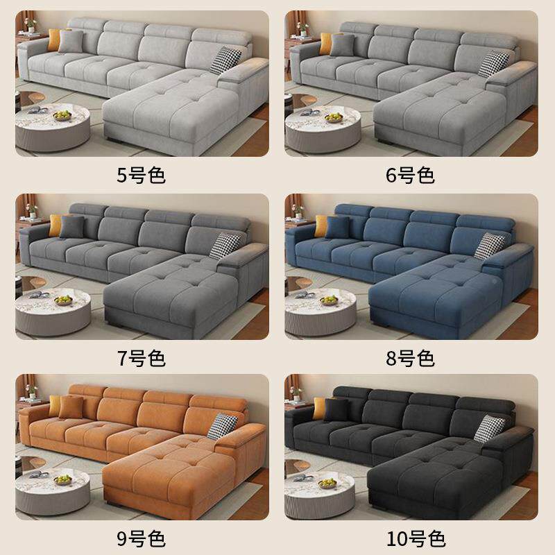 垫现代简约科技布沙发沙客厅多功合能贵妃发乳胶海无品牌/绵坐组