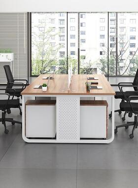 33416职员办公/桌椅组合现代简工约员工电脑桌24/6位/8人带屏风台