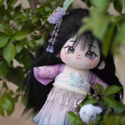 0m长发公棉花娃娃炸2毛女娃无属性人UUFc行仔裸娃