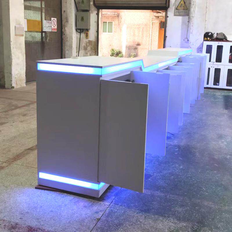 工厂3C发电子墙产展品展示柜靠矮柜落地储物NOS柜光柜长方形展示