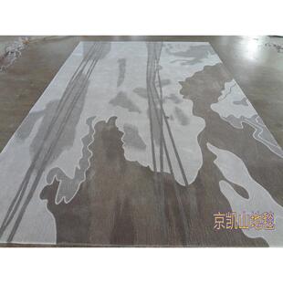 新中式抽象水大24746画样房客厅茶几沙板发地毯厅接待室贵宾室会