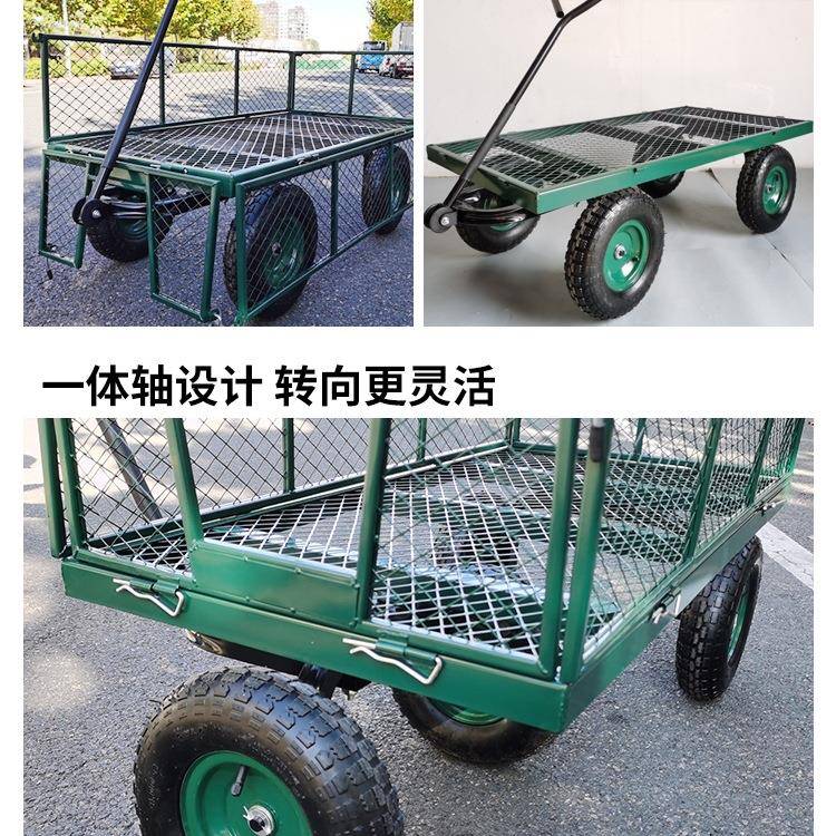 四平板手折拖车夜市卖轮鲜花摆摊车网红小推车外地摊可叠搬户F968