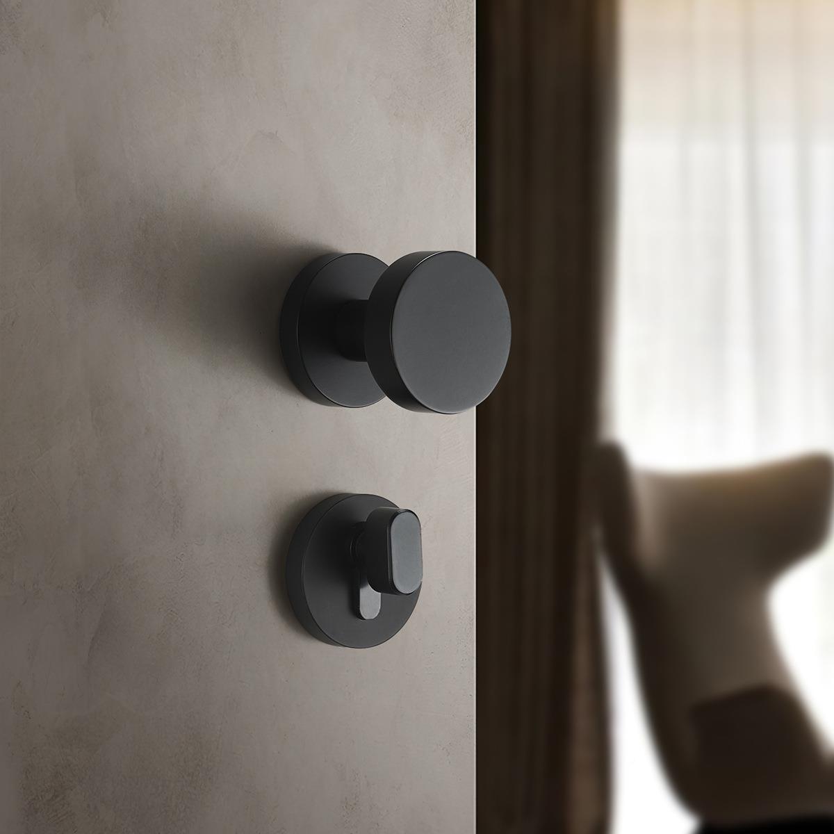 静音全铜简约分体便捷锁具左门右门通用卫生手开间房把暗门锁FT01