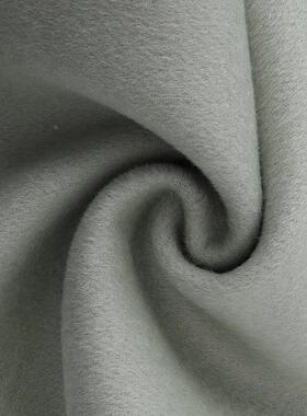 全毛面18111顺毛呢料面羊毛绒面料素色双面呢外双套大衣双呢面料