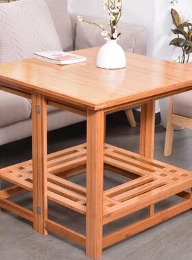 烤桌子家用楠竹烤火架可折40146叠桌1.2米长多方火形能取暖桌功餐