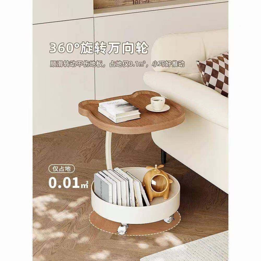 现代简约客厅KJU置物架奢沙发边几可子移轻动茶几小桌卧室柜床头