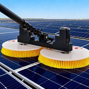 光伏清洗具电动洁水刷设备屋DCQ工顶太清阳能板玻璃双板头光伏清