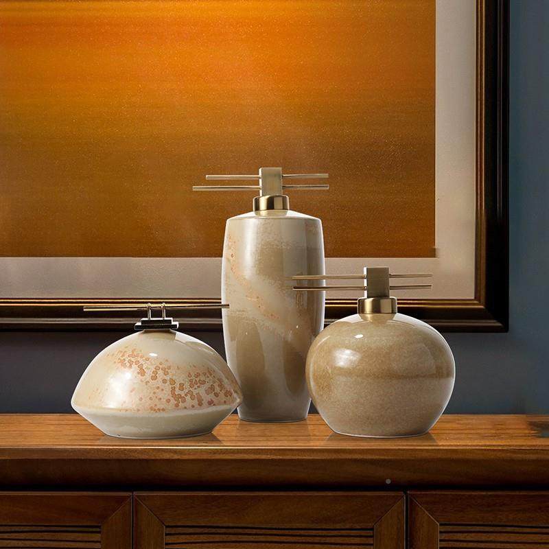 新中柜式创意陶瓷装架饰品客厅电视柜玄关书架酒VHT博古软家装居