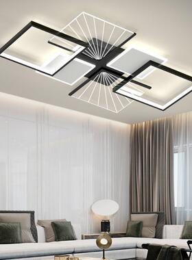 客厅灯代简约大吸顶灯黑白灰大灯灯主2现025年新款中山灯气AL7108