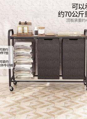 脏篮衣推车大容量服脏衣篓分类脏分隔家用客厅阳XKV台衣收纳筐可
