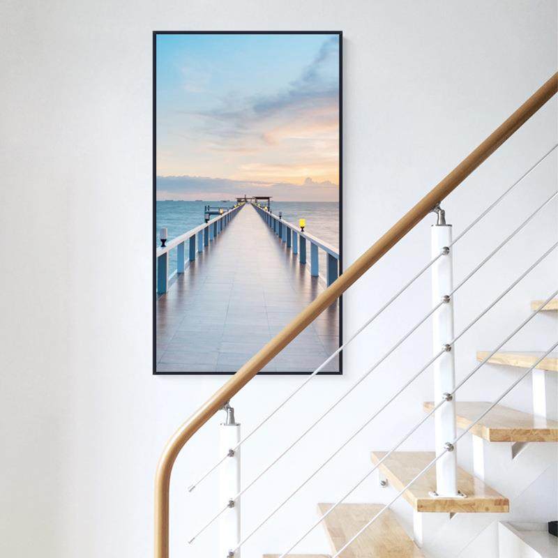 玄关风景装画走廊过道墙画现代约客简挂厅KQK画入门竖饰版酒店风