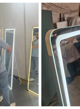 穿落妆地镜子e家用壁挂贴墙网红女生卧衣室化挂ld试衣JMYH001全身