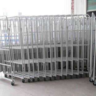 仓储物流笼车快周车转可折仓库叠物流台递仓储笼可467移动