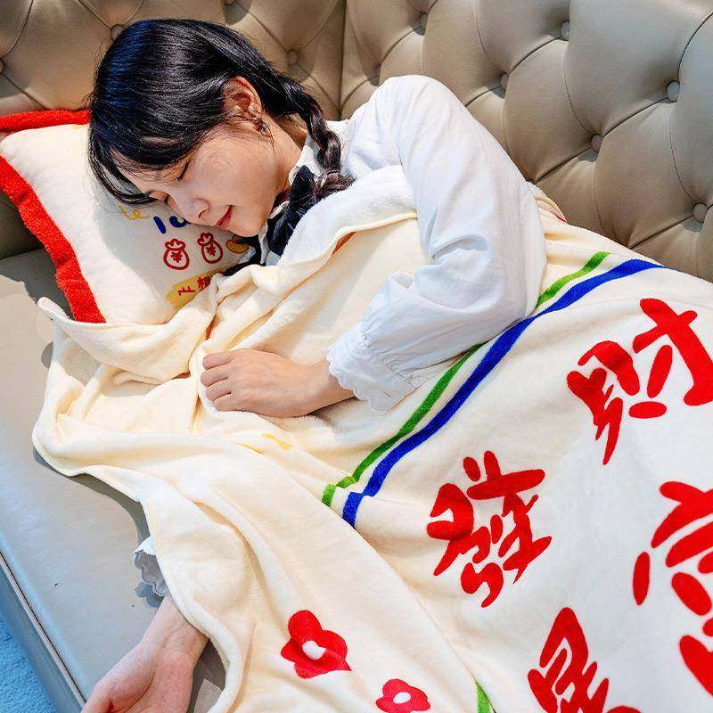 两P66D抱被子车载车用靠用枕毯子二枕合一办公室睡觉抱枕无品牌/