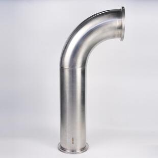 头3040不锈钢弯管道快装 压管件镜HFW面直角弯管9度快接卡盘弯头