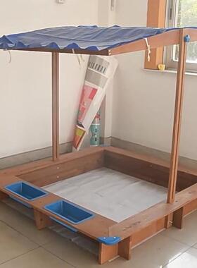 儿户外大玩沙箱池幼儿园家用玩具型沙池套装玩RSB沙沙童游乐设备