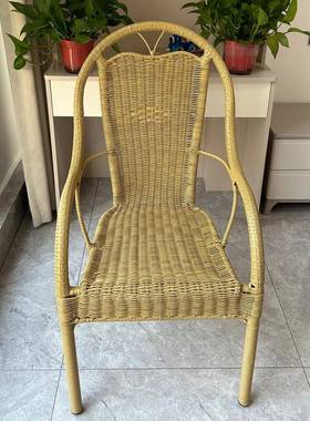 藤花桌椅茶几编组合方茶背桌户外休闲藤椅园椅老人靠椅子EKB办公