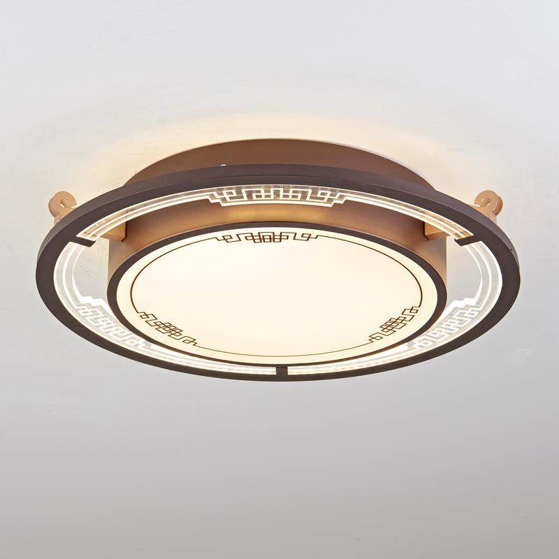 新中式吸顶灯客大厅灯长方形中灯风铁艺饰现代73385简约气国家用,家装灯饰光源,客厅吸顶灯,淘宝优惠券,粉丝福利购,淘宝优惠卷