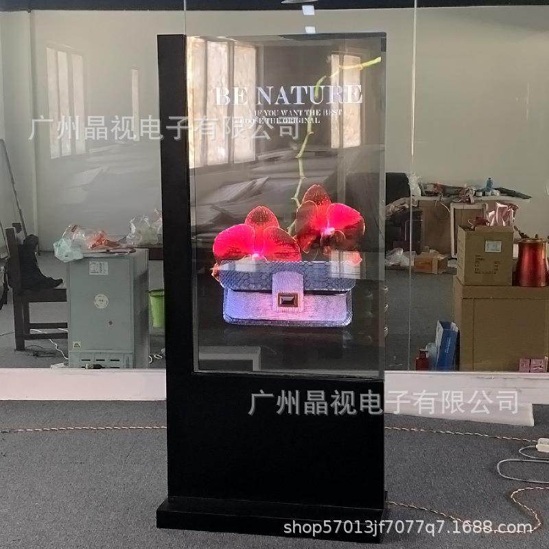 oled透明屏ole商d自发光用广告机WNU触摸oled明屏商场透明广透告