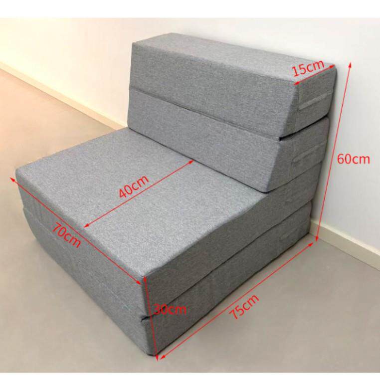 垫两用多功一能沙发可折叠躺床垫绵办公室午休平高密度海可拆洗