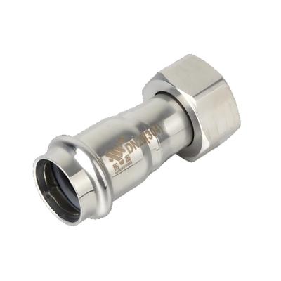 不锈螺钢移动接头件单密封母双卡PGE压式配快接水管