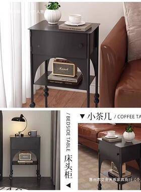 架铁艺床头柜替代品中物古TH05风床头置式复古床边柜卧室家用储意