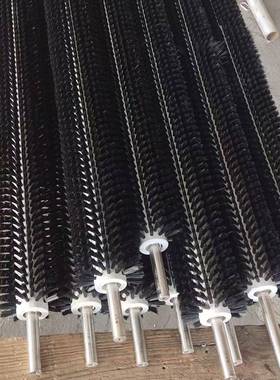 厂家毛定工业毛辊硬毛圆柱FMJ滚筒清洗除尘尼龙刷滚刷工业刷毛刷