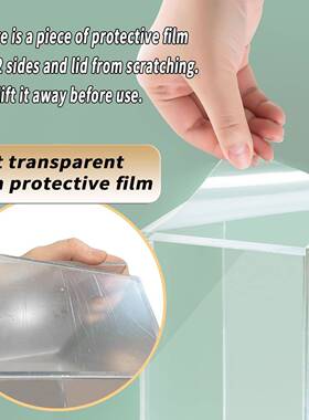 透明干燥携收纳盒器亚克力干燥容盒盒便式手柄盖防水OUK防潮防尘