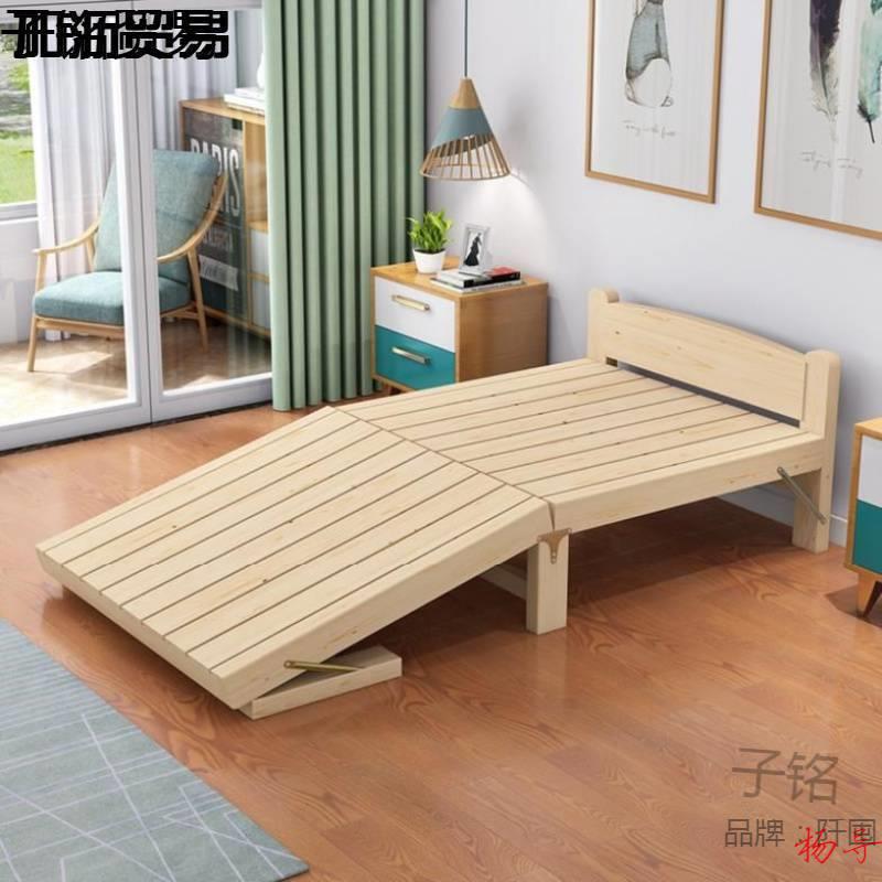 拆用叠床木板单人床次卧家硬板床风儿格卧床垫米主男孩童床午OKZ