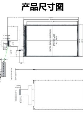 50寸TFTLD显示屏3电9P容触摸RGBL(RGB)500C.CD液晶显示屏