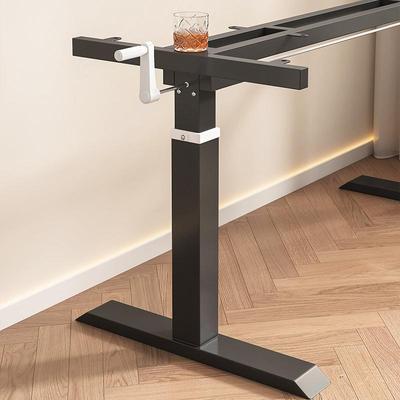 升降桌腿支手架摇工电FGU脑桌腿支撑架作台可调节学子习书桌铁艺